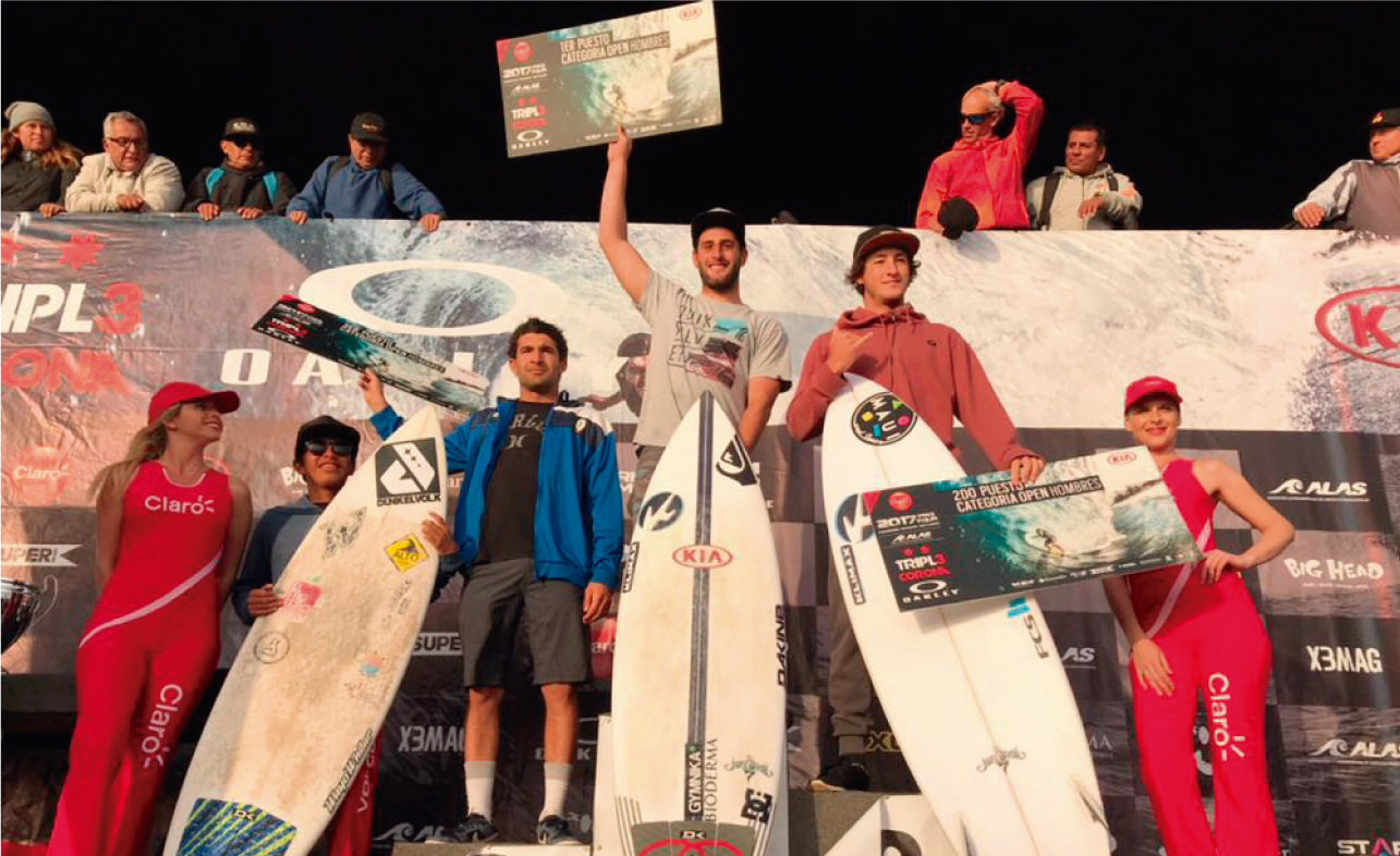 Sebasti&aacute;n Correa y Daniella Rosas los nuevos campeones latinoamericanos de surf 2017