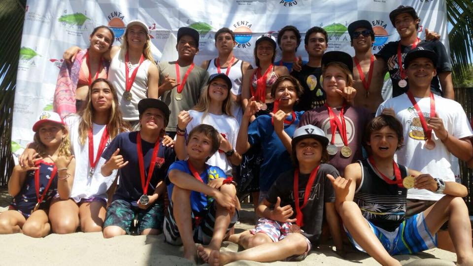 Ellos son los campeones del Circuito Nacional de Surf de Menores 2017