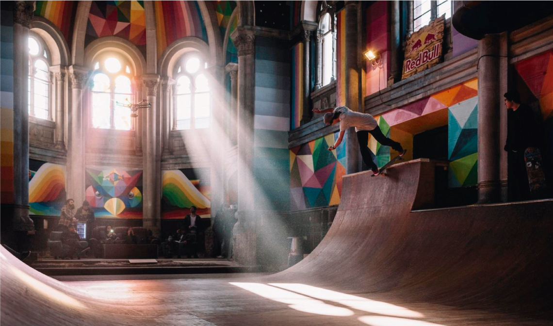 As&iacute; se transform&oacute; una iglesia en un templo del skate&nbsp;