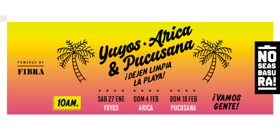 &ldquo;No seas basura&rdquo; campa&ntilde;a que apunta a cuidar nuestras playas