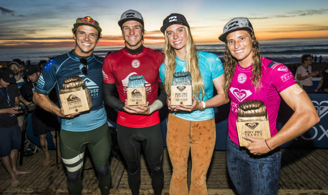 Quik & Roxy Pro: Julian Wilson y Courtney Conlogue ganan en Francia