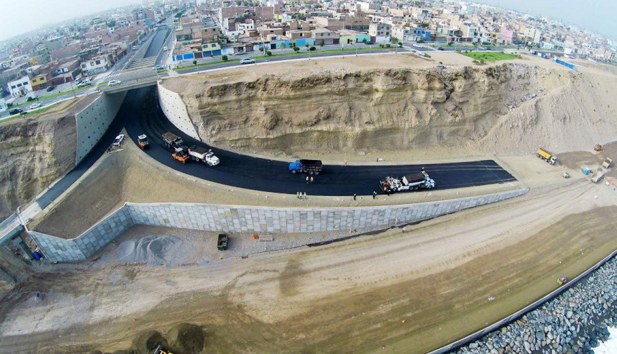 Se reinician obras para la culminaci&oacute;n de la Costa Verde del Callao 