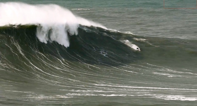 As&iacute; estuvo la sesi&oacute;n en tow-in de este domingo en Nazar&eacute;  