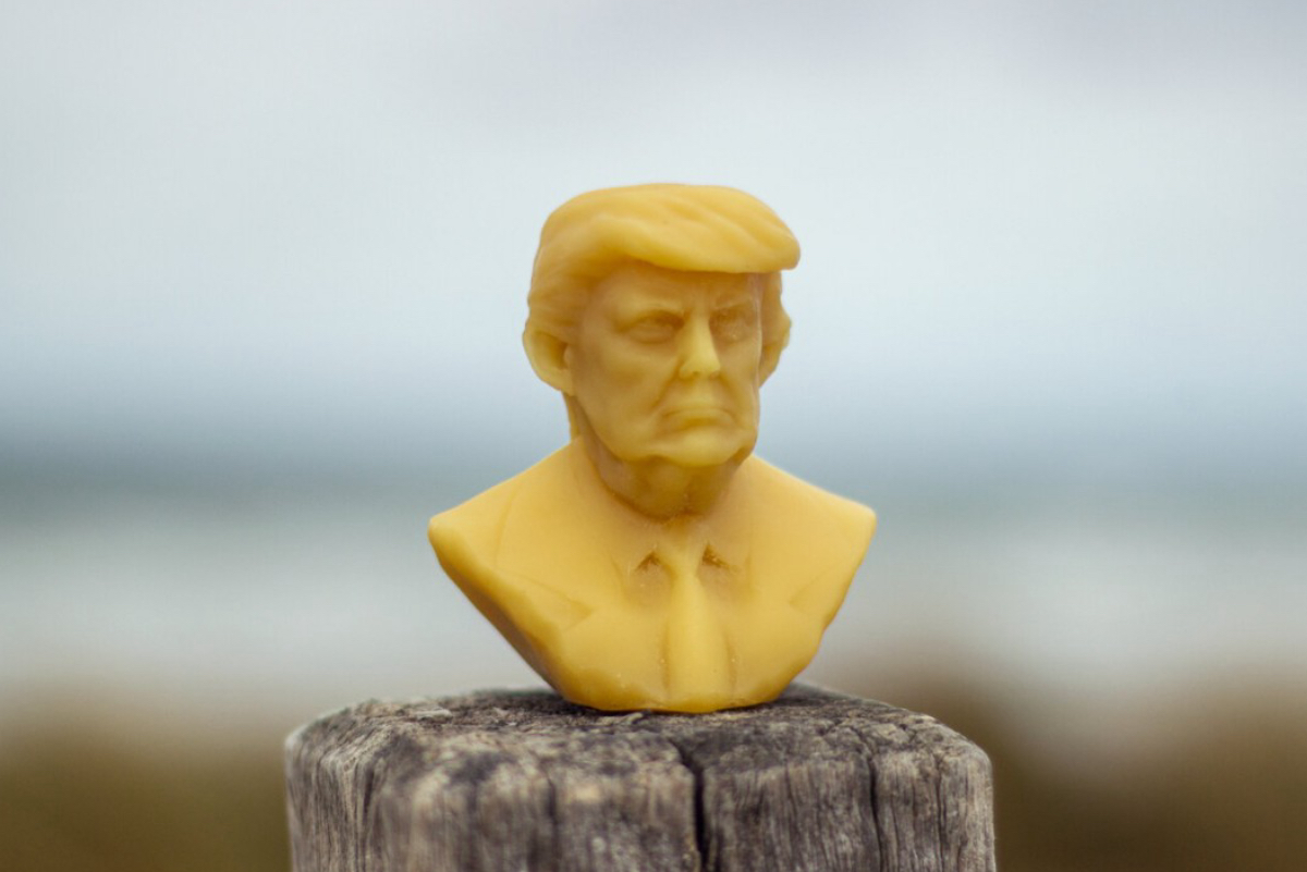 La cera con el rostro de l&iacute;deres que niegan el cambio clim&aacute;tico
