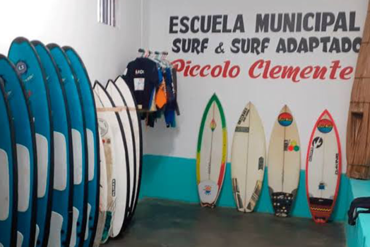 Huanchaco: Abren escuela de surf y surf adaptado Piccolo Clemente