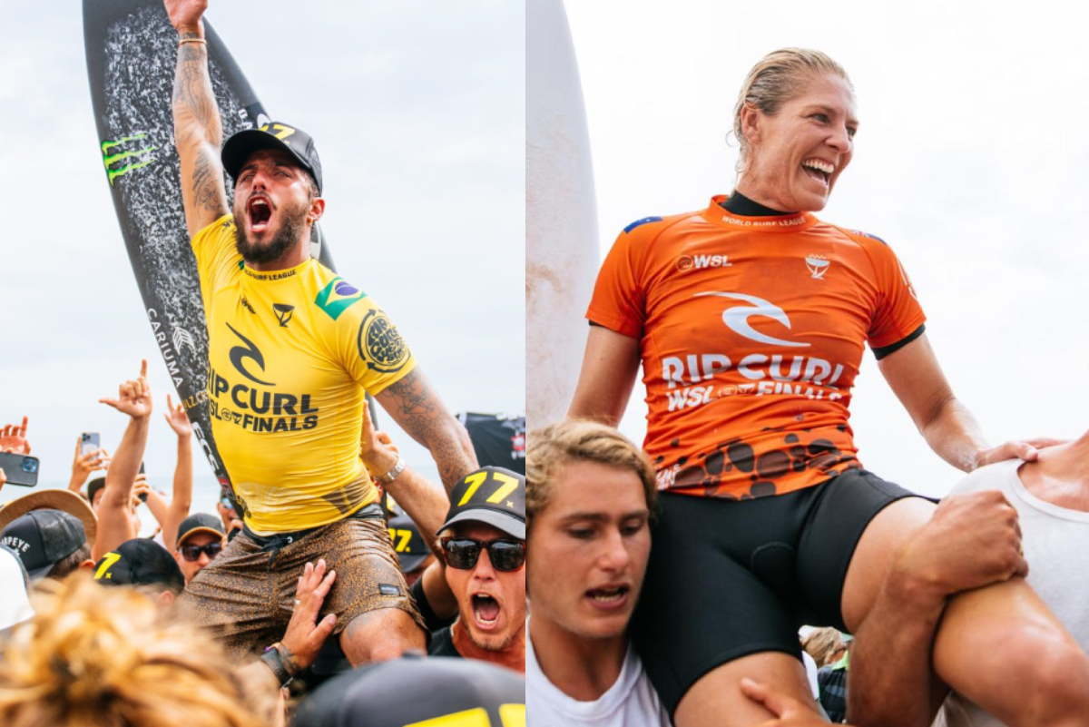 Filipe Toledo y Stephanie Gilmore los mejores del Tour Mundial 2022