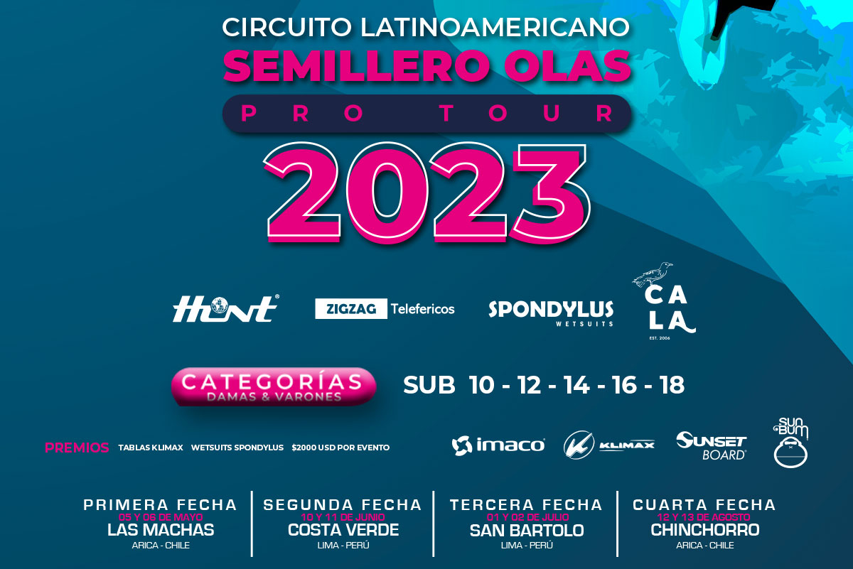 Olas Perú estrena Circuito Latinoamericano Semillero Olas Pro Tour 2023