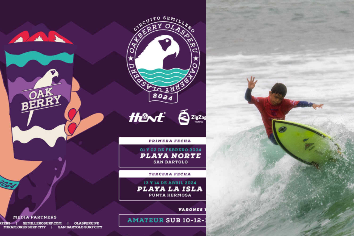 EN VIVO: Primera fecha Semillero Oakberry Olas Perú 2024