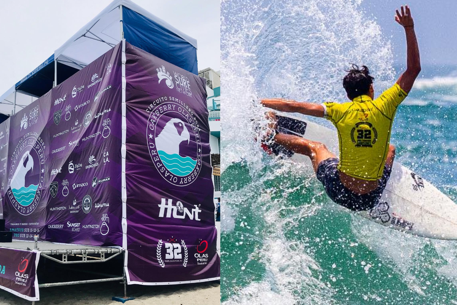 Jóvenes figuras del surf peruano la rompieron en la primera fecha del Semillero Oakberry Olas Perú 2024