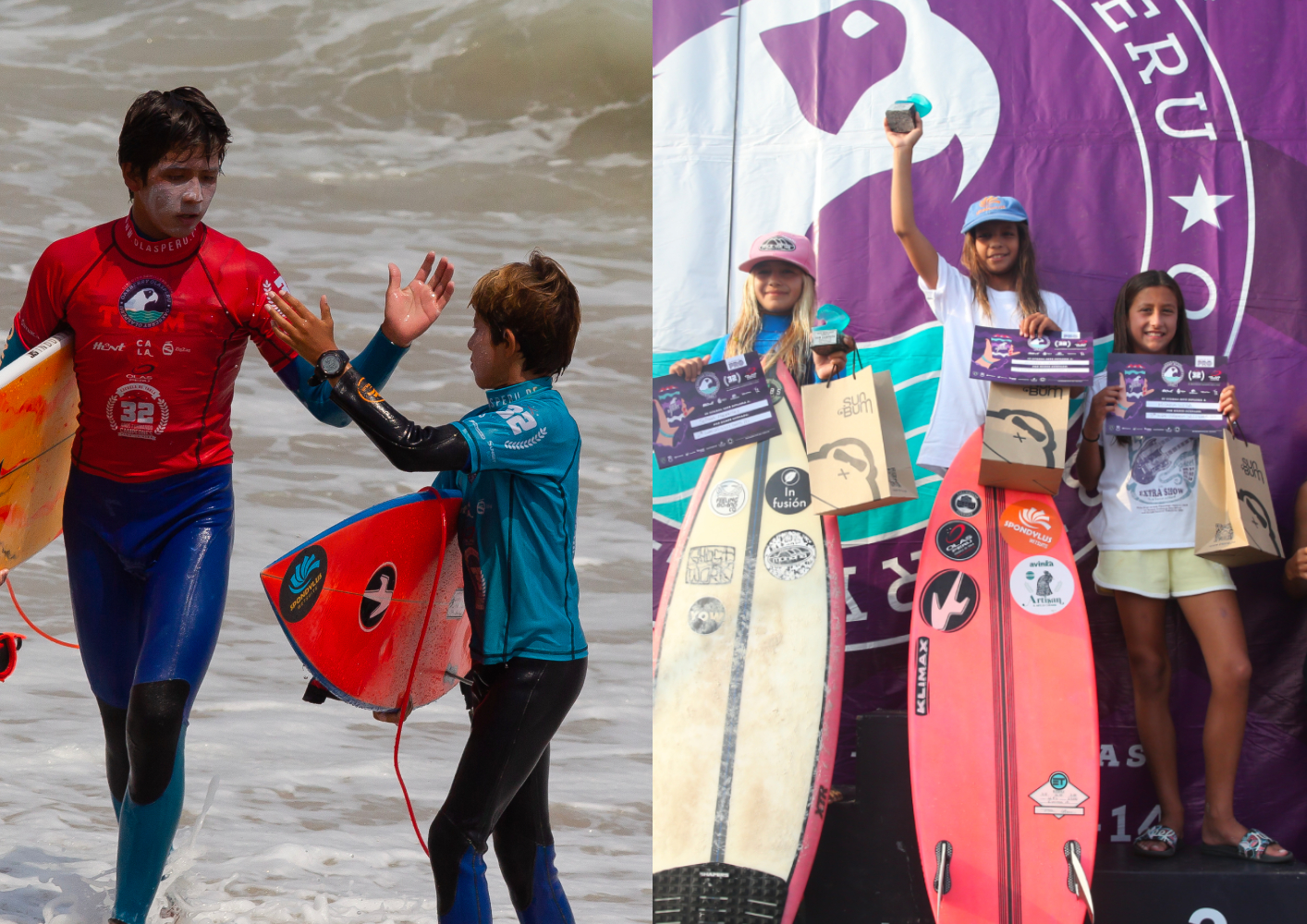 Jóvenes talentos de la tabla peruana detonaron el fin de semana en el Semillero Oakberry 2024