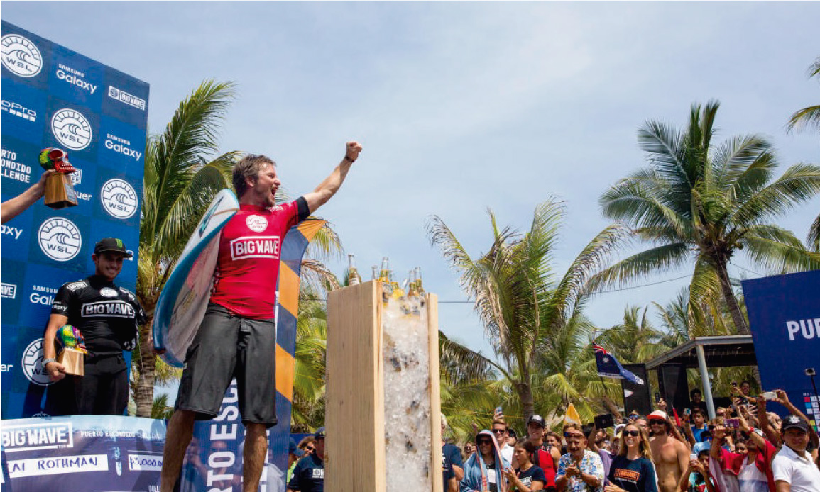 Twiggy Baker y Paige Alms campeones mundiales del olas grandes 
