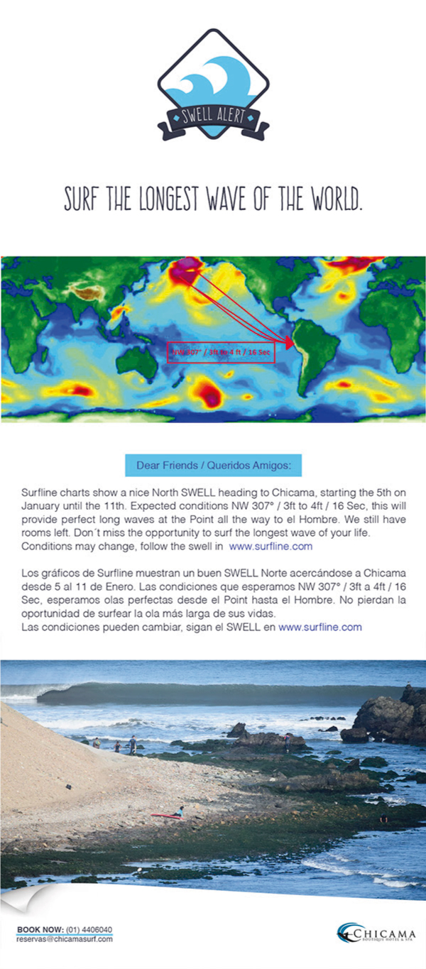CHICAMA SWELL ALERT - 5 al 11 de Enero