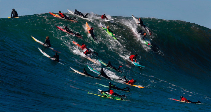 Evento de olas grande de Mavericks en peligro de no realizarse