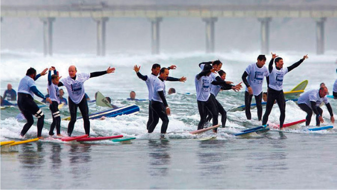 Por falta de 8 Surfistas un nuevo record mundial no se bati&oacute; en California    
