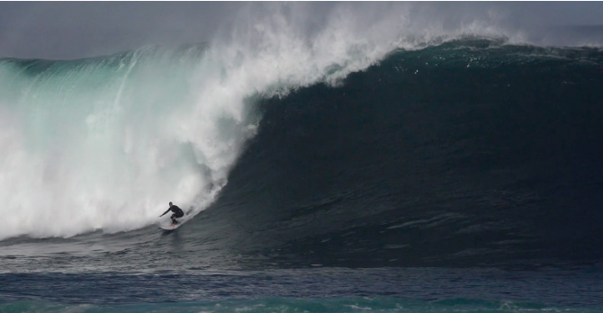 Olas gigantes sobre Canarias