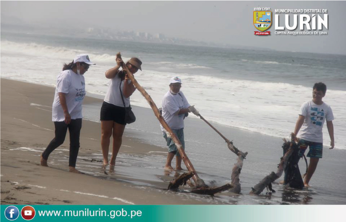 24 toneladas de basura se recolectaron en playa San Pedro de Lur&iacute;n
