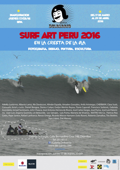 Inauguraci&oacute;n Surf Art Per&uacute; 2016, En la cresta de la ola