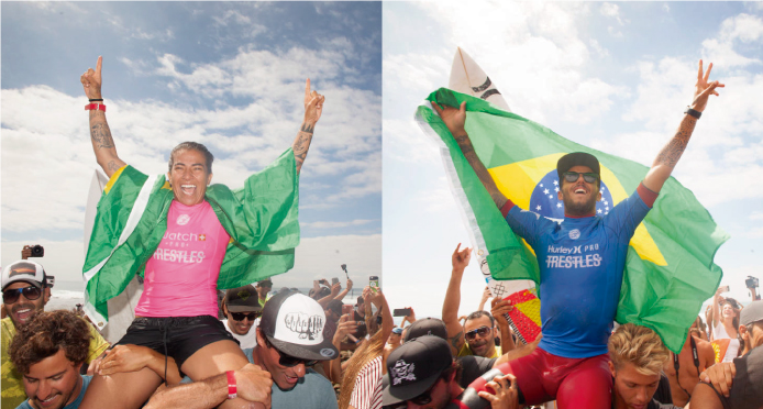 Brasil se hace fuerte en California y se apodera del Pro Trestles 