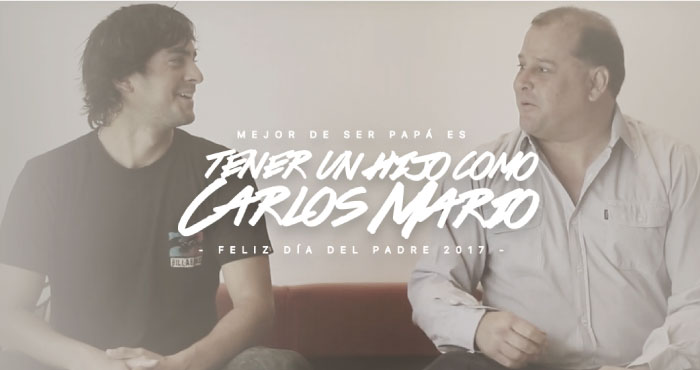"Lo mejor de ser pap&aacute; es tener un hijo como Carlos Mario"