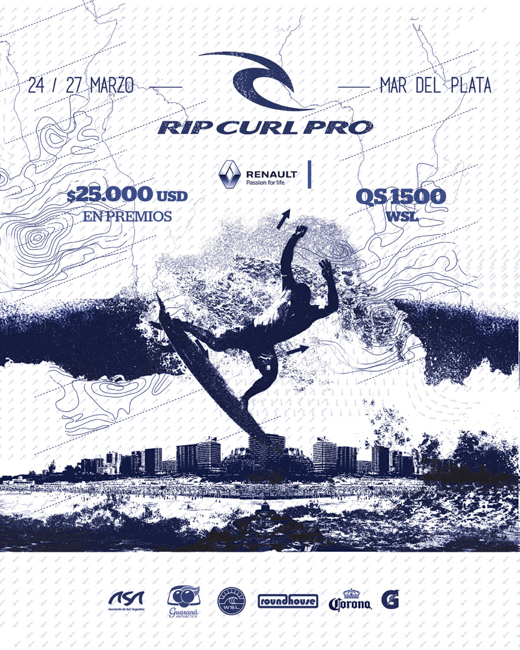 Rip Curl Pro Argentina abre el calendario 2016 de la WSL Sudam&eacute;rica