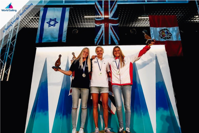 Peruana Mar&iacute;a Bel&eacute;n Bazo qued&oacute; tercera del mundo en Windsurf  
