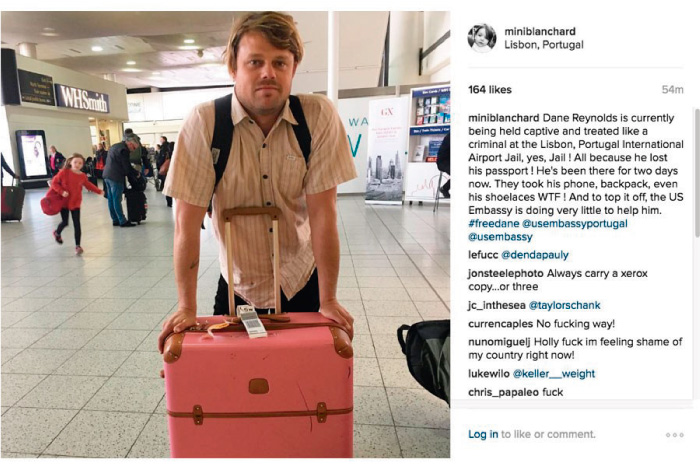 Dane Reynolds pas&oacute; dos d&iacute;as retenido en aeropuerto de Lisboa 
