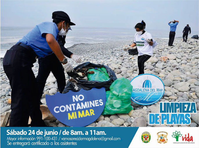 Recojo de basura en playas de Magdalena este s&aacute;bado 24 