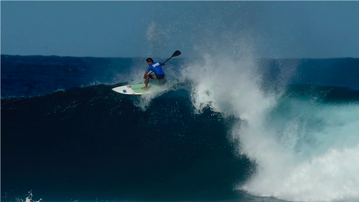 Sebasti&aacute;n G&oacute;mez termin&oacute; en el top 10 en la etapa uno del circuito mundial de SUP 