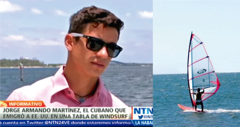 Conoce la historia del hombre que emigr&oacute; a Estados Unidos sobre una tabla de windsurf
