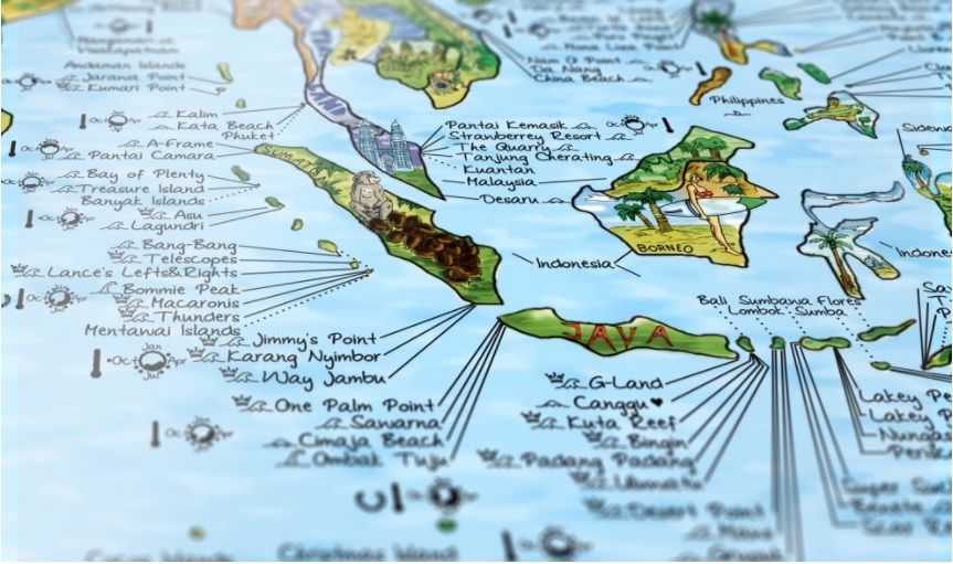 Surftrip Map, los mejores spots del planeta en un mapa