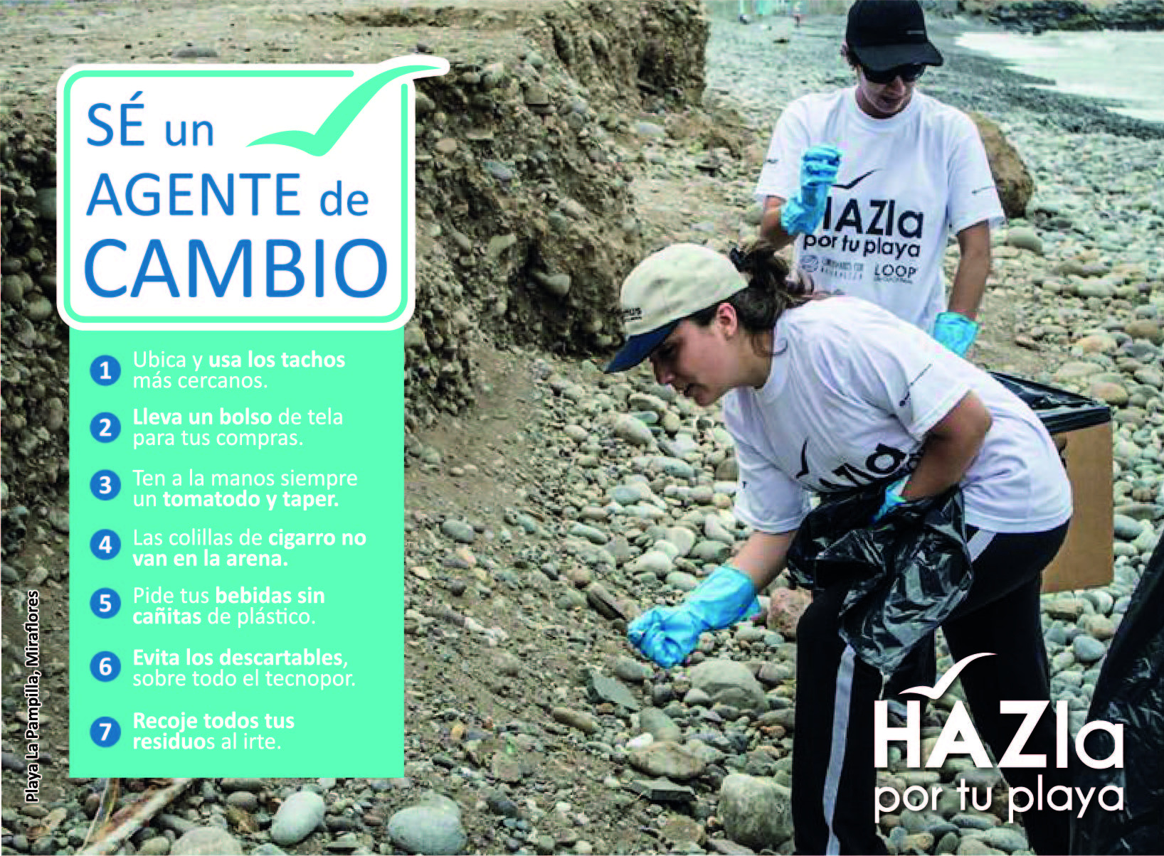 Del Per&uacute; para el mundo: HAZla por tu playa, el movimiento voluntario que deja a las playas y r&iacute;os sin pl&aacute;stico 