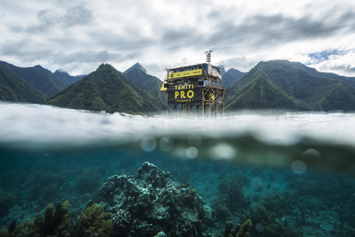 Ingenier&iacute;a en Teahupoo: El estrado de jueces del Tahiti Pro 