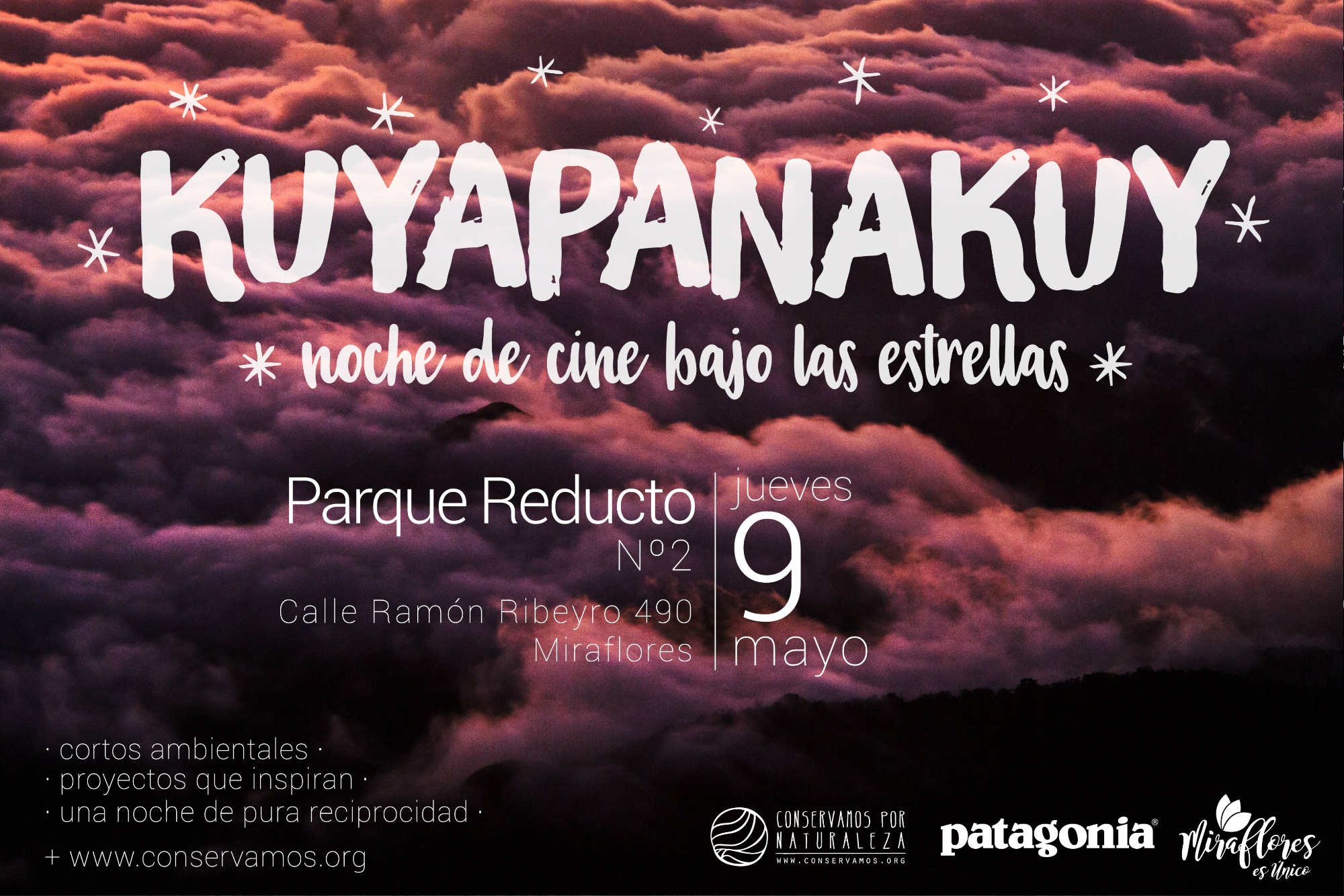 Noche de cine ambiental en "Kuyapanakuy bajo las estrellas" en el Parque Reducto de Miraflores