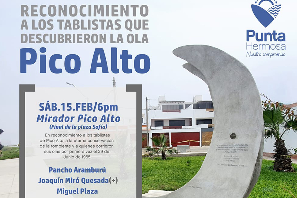 Descubridores de Pico Alto ser&aacute;n homenajeados en Punta Hermosa