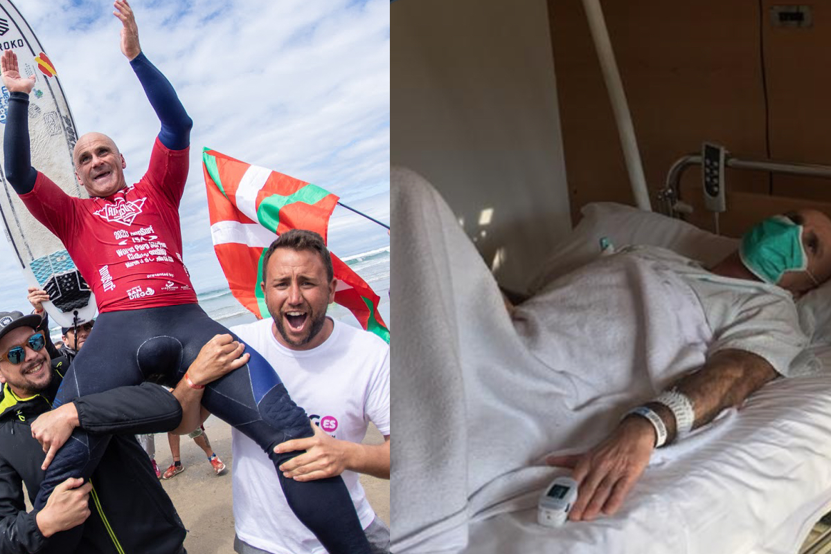 Campe&oacute;n mundial de surf adaptado da positivo por coronavirus 