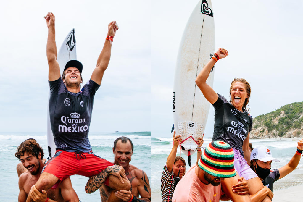 Jack Robinson y Stephanie Gilmore ganan en CT de M&eacute;xico