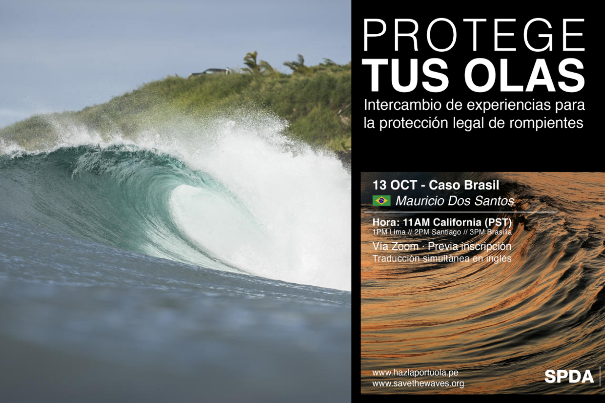 Segundo encuentro "Protege tus Olas" caso Brasil hoy desde la 1pm via Zoom