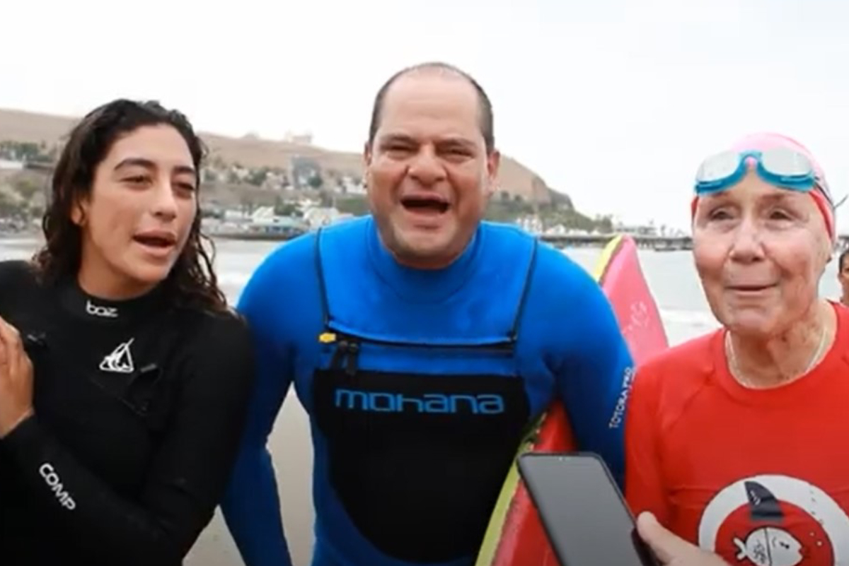 Junto a Daniella Rosas, Municipalidad de Chorrillos celebr&oacute; actividad acu&aacute;tica por la paz del Per&uacute;