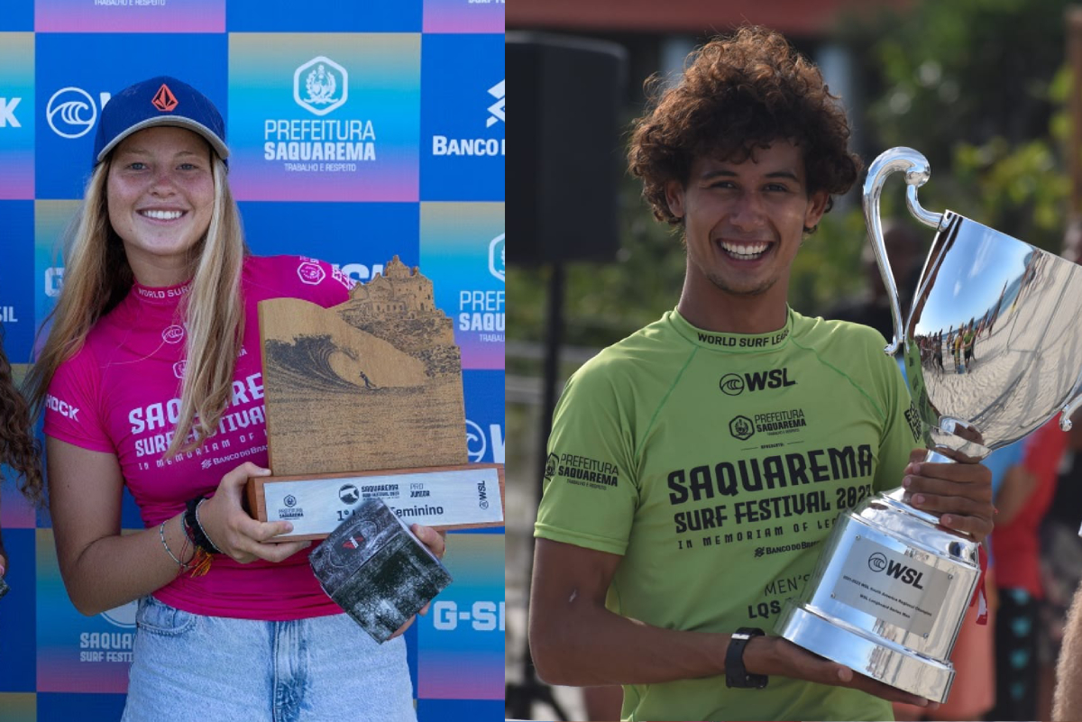 Kalea Gervasi y Matias Maturano dan la sorpresa con doble triunfo en Saquarema