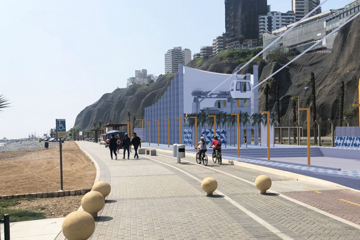 Telef&eacute;rico que se construye en Miraflores recorrer&aacute; la Costa Verde en 3 minutos