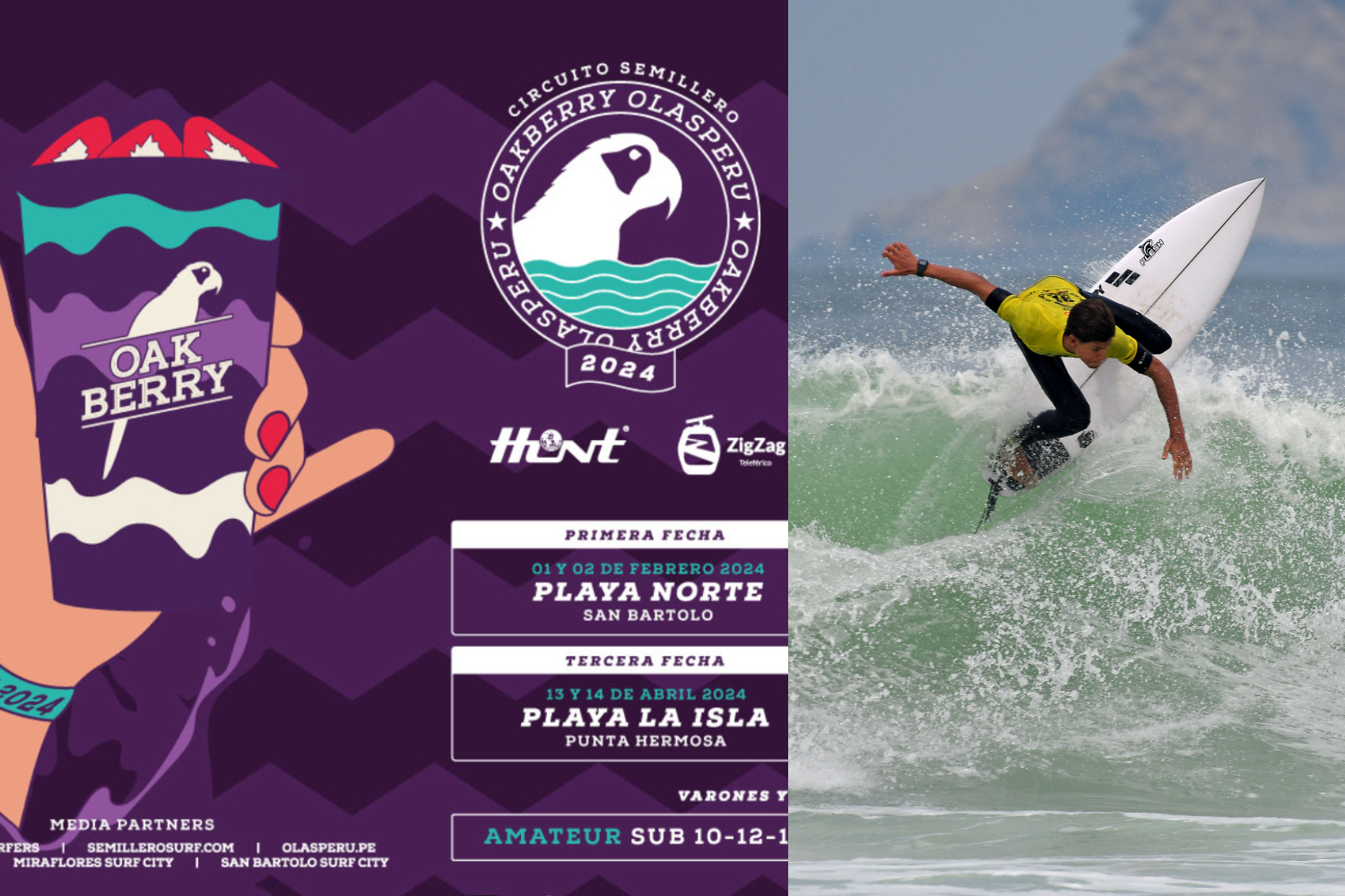 Este jueves arranca la primera fecha del Circuito Semillero Oakberry Olas Per&uacute; 2024 