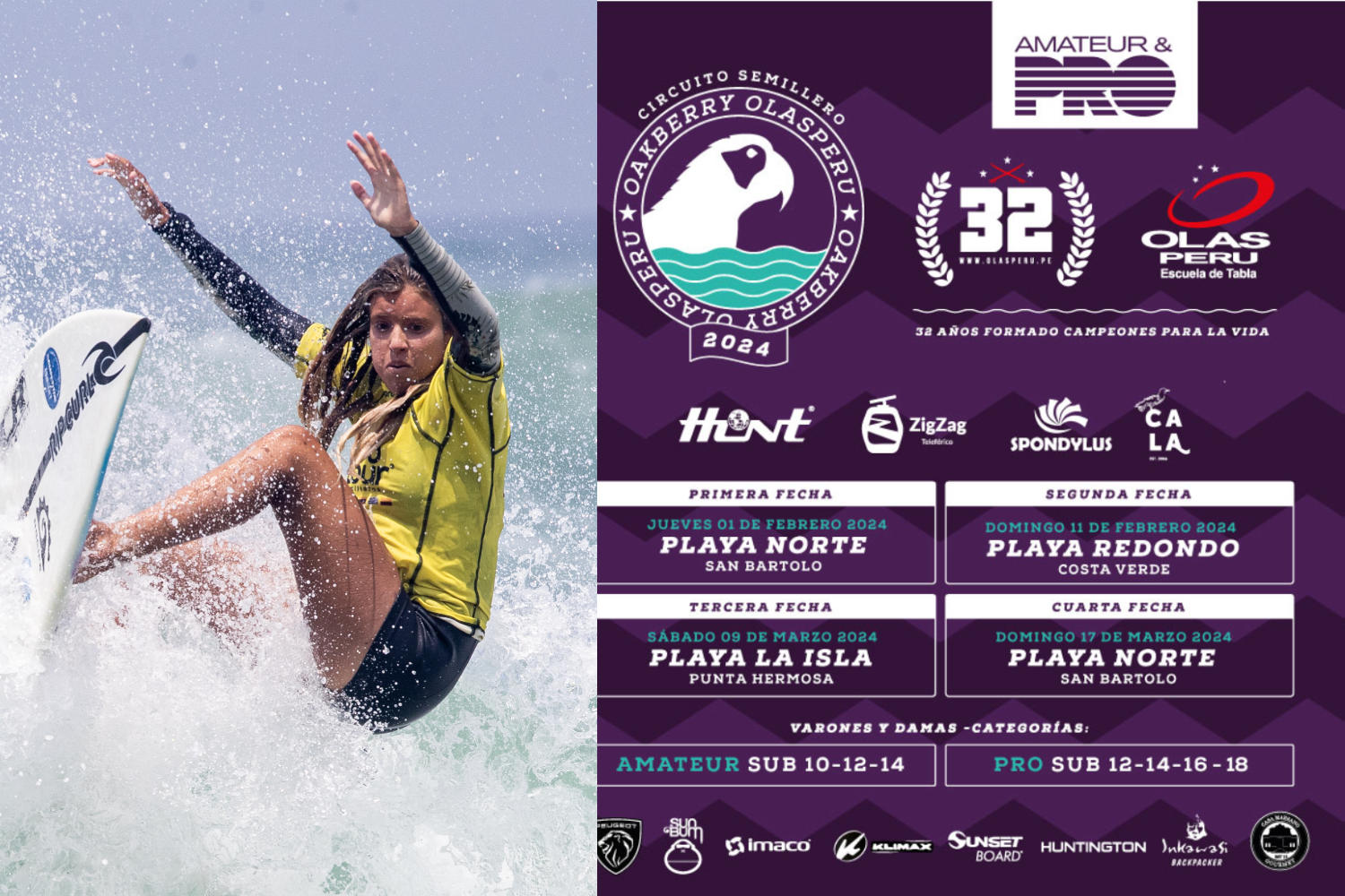&iexcl;ATENCI&Oacute;N SURFER EN POTENCIA! Inscripciones abiertas para la tercera y cuarta fecha del Semillero Oakberry 
