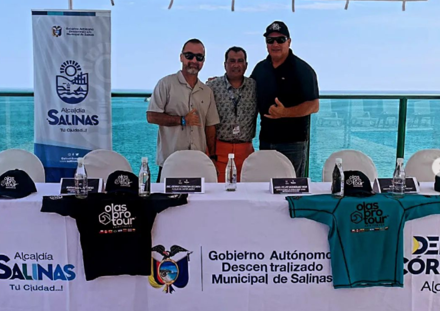 Hoy se dio el lanzamiento oficial del Semillero Olas Pro Tour en Salinas Ecuador 