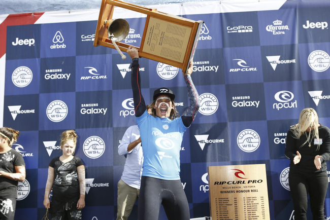Courtney Conlogue gana su primer t&iacute;tulo en Bells Beach