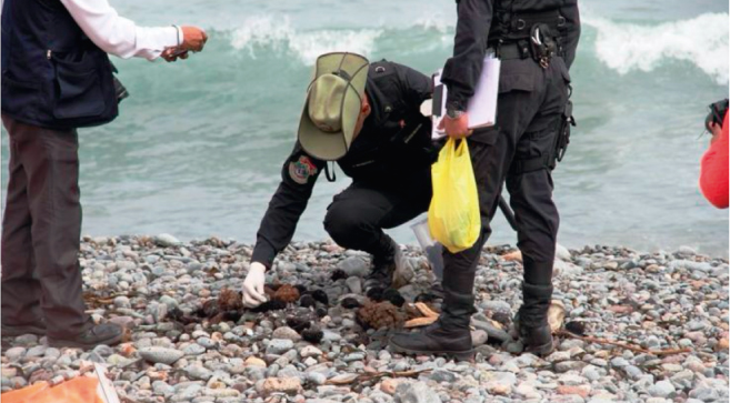 Graves da&ntilde;os ambientales por derrame de petr&oacute;leo en la costa sur del Per&uacute;
