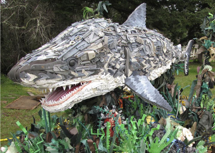 La basura del oc&eacute;ano convertida en arte 
