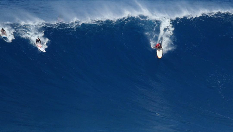 Malpartida de espaldas en Jaws
