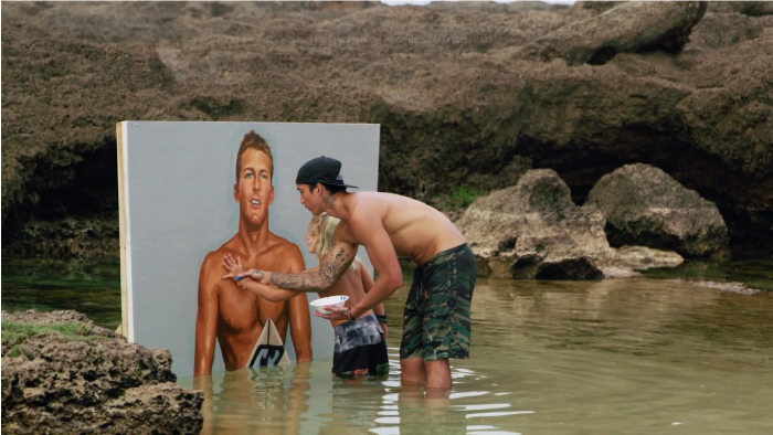 Inmortalizado a Andy Irons a trav&eacute;s de una pintura 
