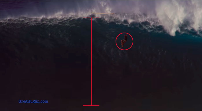 Toda la expresi&oacute;n de las monstruosas olas de Peahi