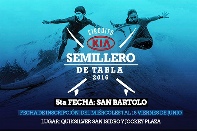 El Circuito KIA Semillero de Tabla 2016 conocer&aacute; a sus primeros campeones este 25 de junio 